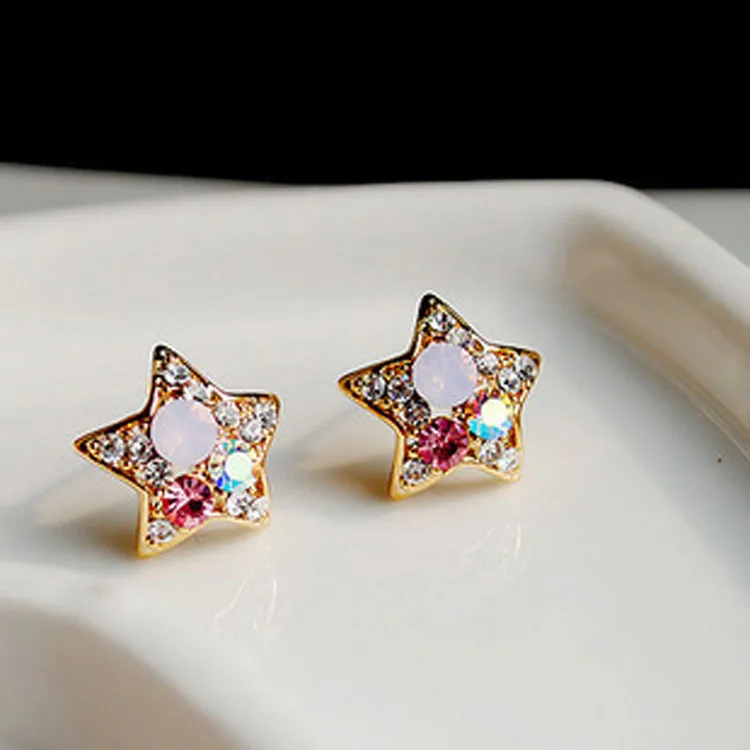 Korean jewelry earrings Korean cute Earrings bright star Z1019korean