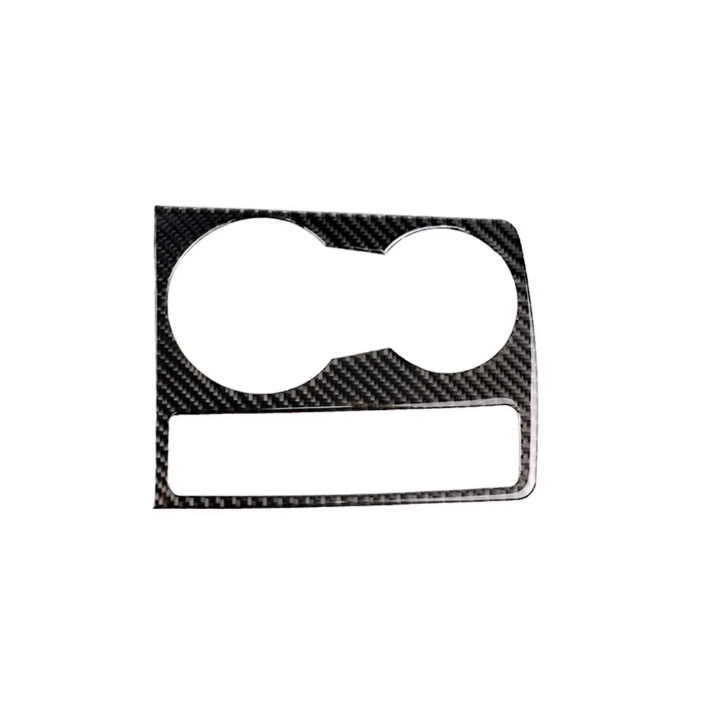 

Car Styling Carbon Fiber Trim Cup Holder Decorative Frame Decal Cover Sticker Cover For Audi A5 A4 B8 2009-2015