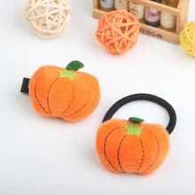 

Lovely Elastic Hair Rope Ties Hairband Headwear Elastic Rubber Bands Kids Hairpins Hair Accessories Cartoon fruit shape