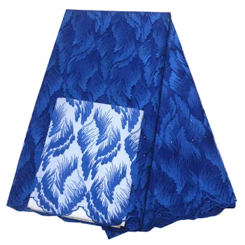 

BLUE lace fabric african lace fabric 2019 high quality lace embroidery french net lace fabrics for women dress