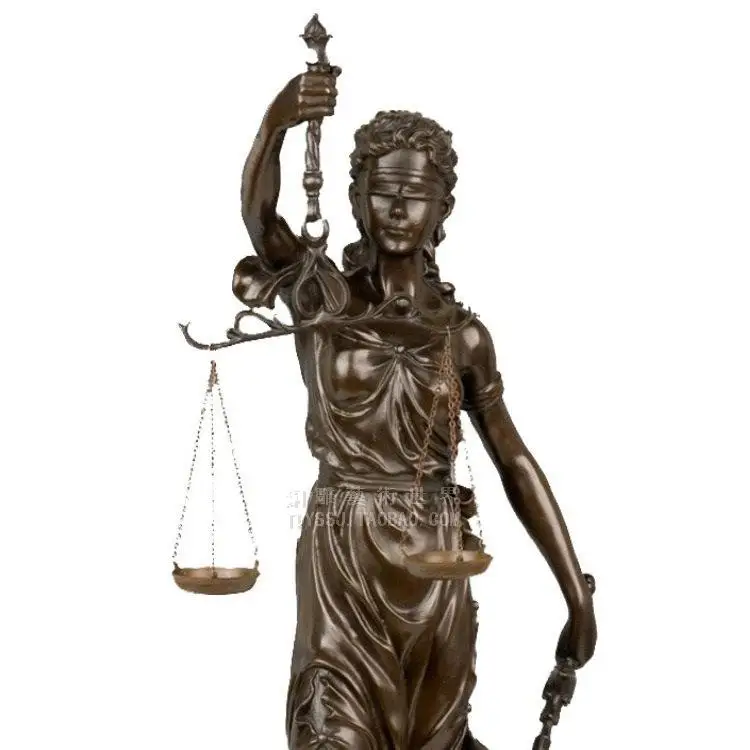 Медные скульптуры изделия ярмарка девушка богиня правосудия европейские