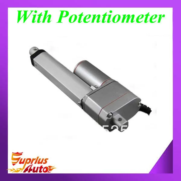 

Free shipping 12VDC/ 225lbs load capacity,300mm/ 12 inch stroke actuator linear with position feedback, linear actuator with POT