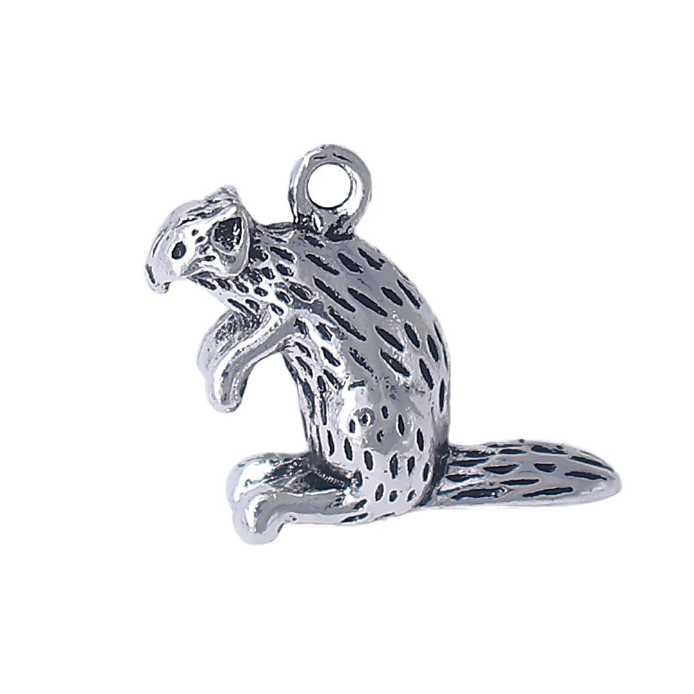 Fashion 3D Metal Ancient Squirrel Charm Alpha Gamma Delta Mascot Pendant FIT Lucky Animal Jewelry Accessories | Украшения и