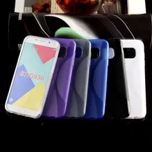 200 шт./лот gligle Мода X-Line силиконовый Гель для Кожи Чехол для Samsung Galaxy S7 G930 G9300 телефон чехол