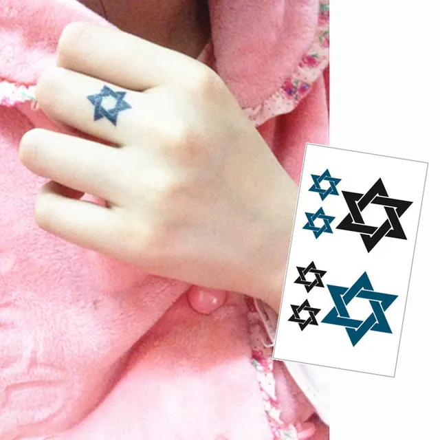 Star Of David Flash Tattoo Hand Sticker 10.5x6cm Small Waterproof Henna Beauty Temporary Body Tattoo Sticker Art FREE SHIPPING Star Of David Flash Tattoo Hand Sticker 10.5x6cm Small Waterproof Henna Beauty Temporary Body Tattoo Sticker Art FREE SHIPPING