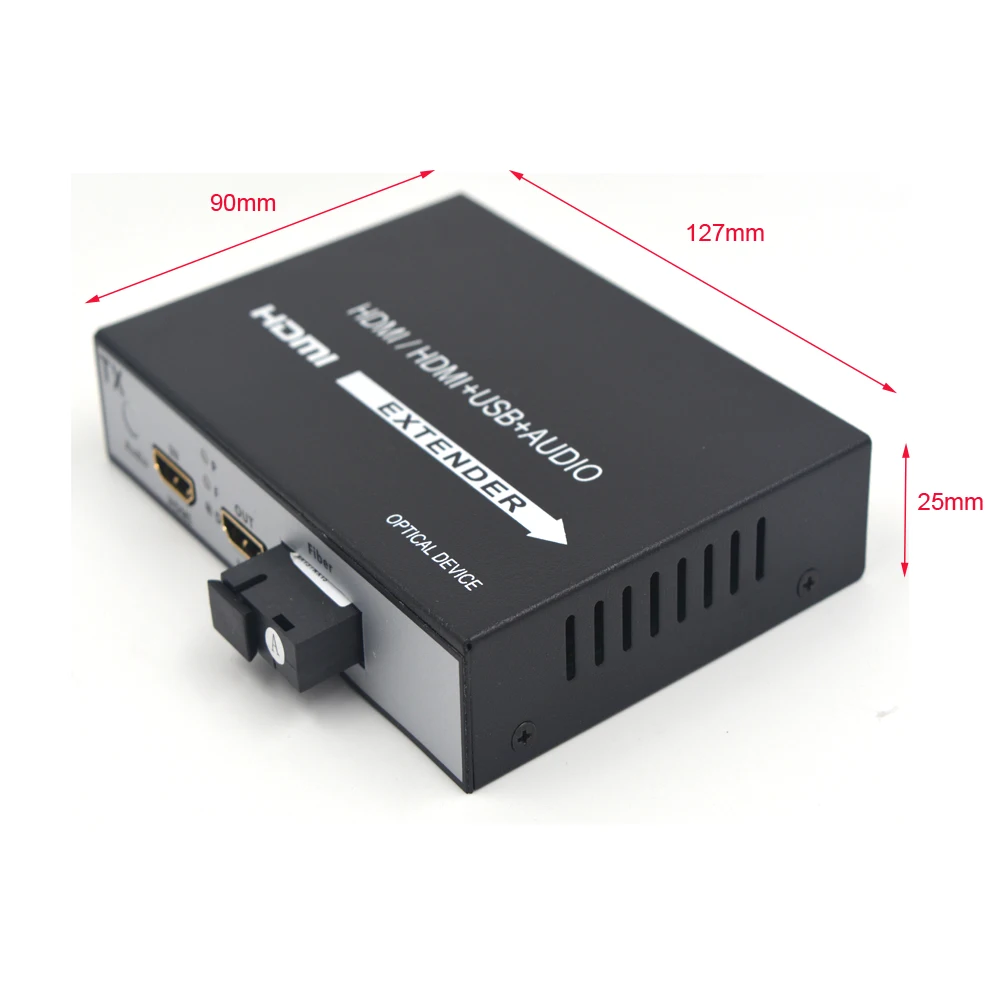 Высококачественный HDMI удлинитель сигнал по оптоволоконному кабелю до 20 км