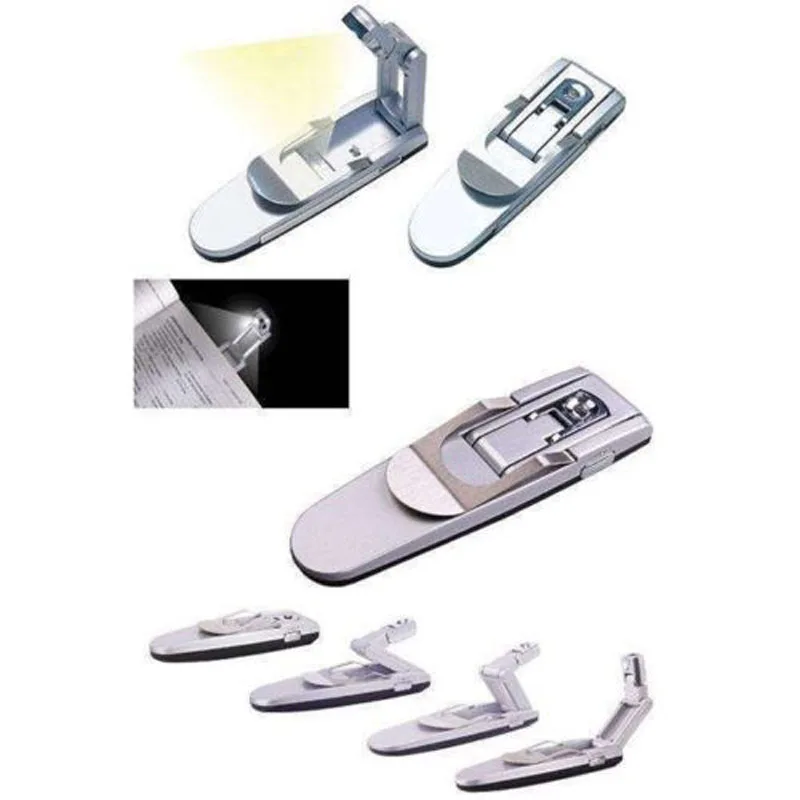 Banggood New Automatic Foldable Folding Flexible Multifunction LED Clip on Book Light Reading Lamp Night | Электроника