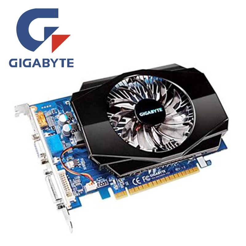 GIGABYTE GT630 1 Гб видеокарта GV-N630D5-1GI 1GD5 128 бит GDDR5 видеокарты для nVIDIA Geforce GT 630 HDMI Dvi используются карты VGA