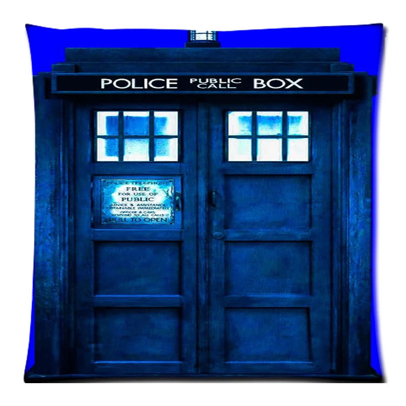 Doctor Who Tardis Background Two Side Printed Cotton Linen Throw