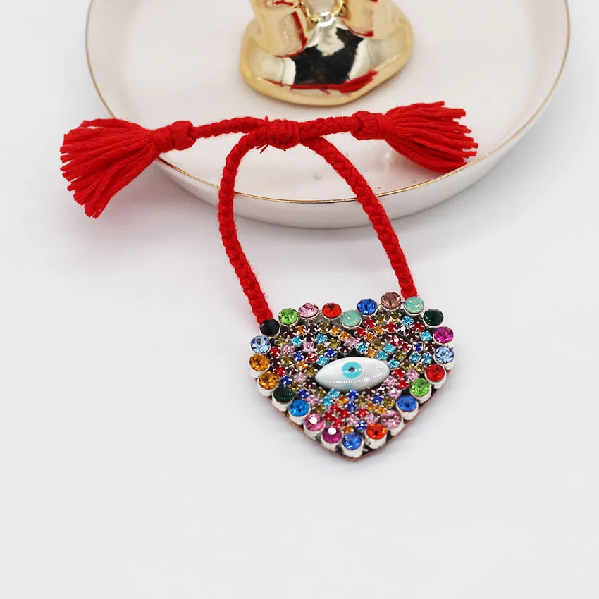 Новые шары Великолепная Мода барокко характер многоцветный Браслет с джокером глаз горный хрусталь браслет 954