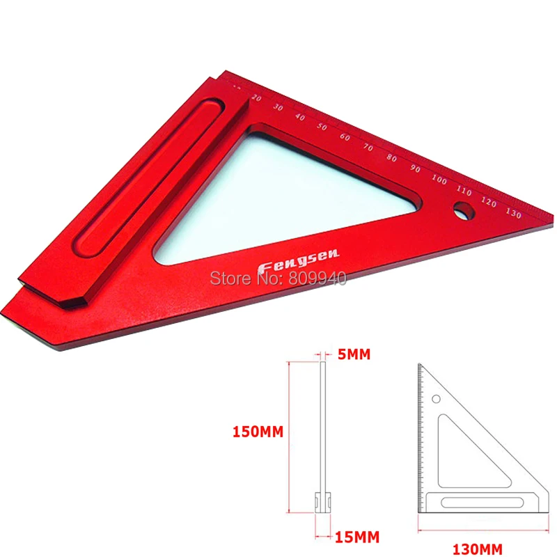 Прецизионные Деревообрабатывающие инструменты прецизионные треугольные линейки высокого качества измерительный прибор