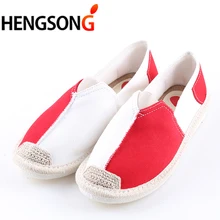 Женская обувь на плоской подошве; коллекция года; сезон весна-лето; Разноцветные слипоны; Женская Базовая Повседневная обувь; парусиновая прогулочная обувь; женские водонепроницаемые Мокасины без застежки