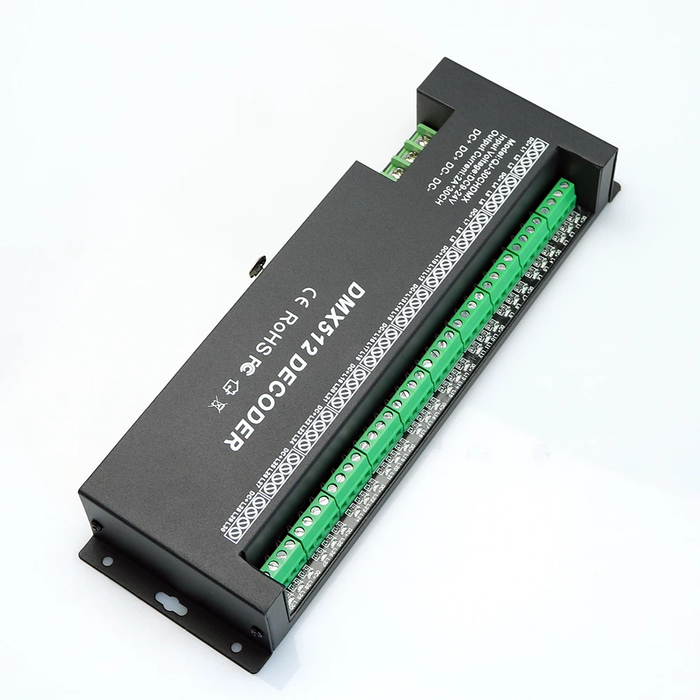 DMX 512 декодер 30 Каналы RGB контроллер Украшенные Светодиодные ленты освещения
