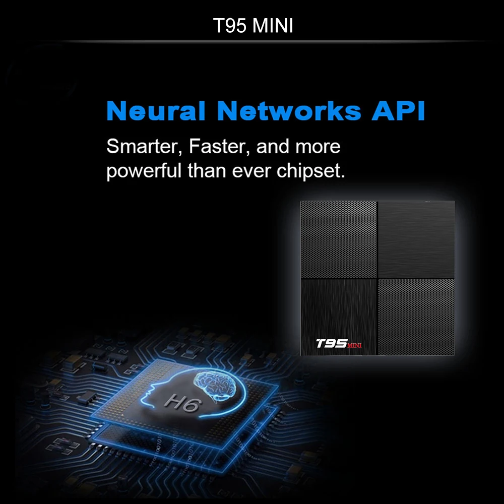  Wechip 6K T95 Mini Android 9.0 Smart TV Box Allwinner H6 Support 2.4GHz WiFi 2GB 16GB Quad Core Set