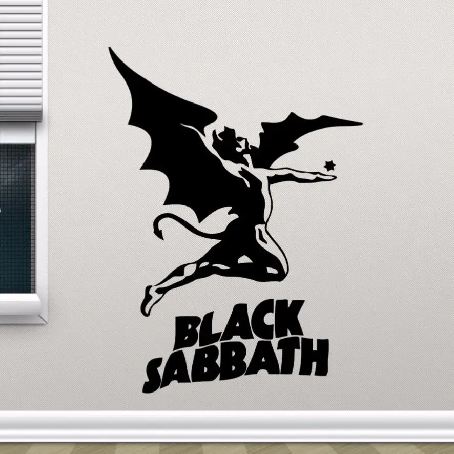 Black Sabbath Wall Decal Heavy Metal Rock Music Vinyl Wall Sticker Home