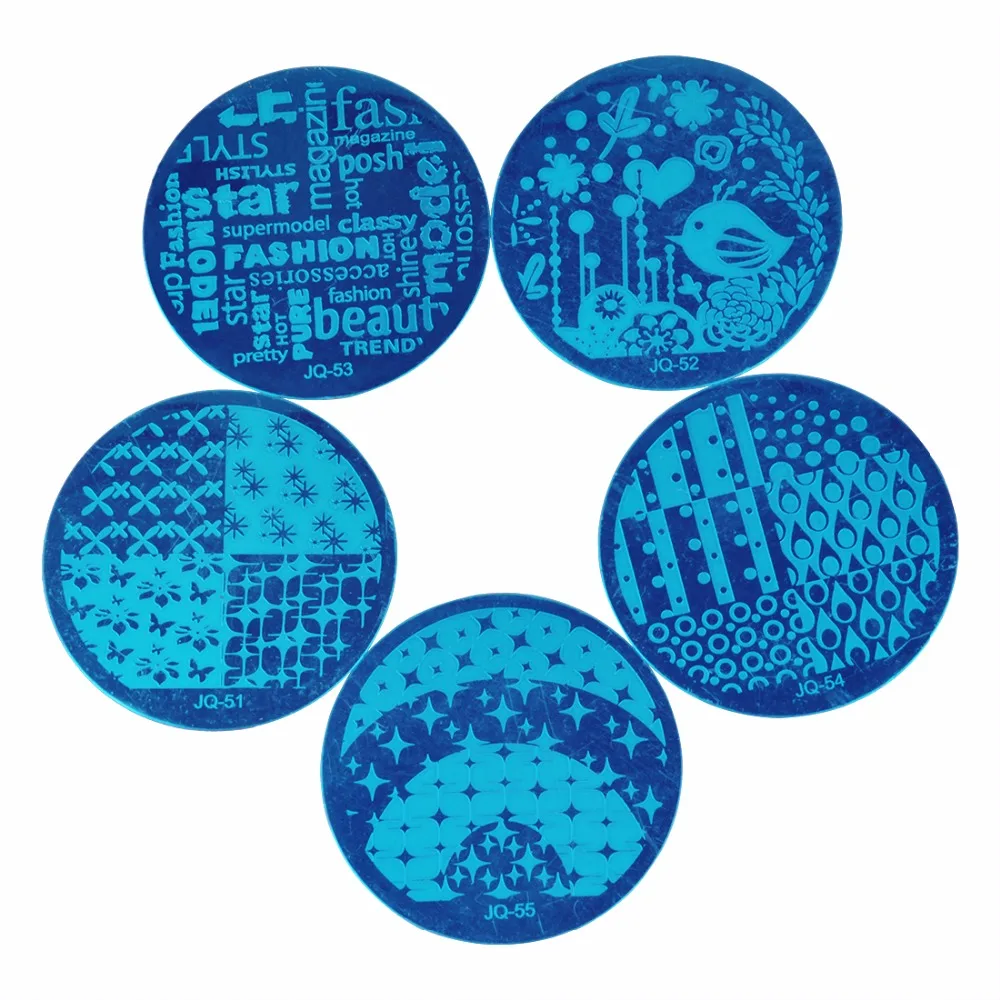 

Nail Stamping Plates/Nail Art Stamping Scraper Set, DIY Nail Beauty Decorations Stamper Template Tools, Salon Polish Stamp