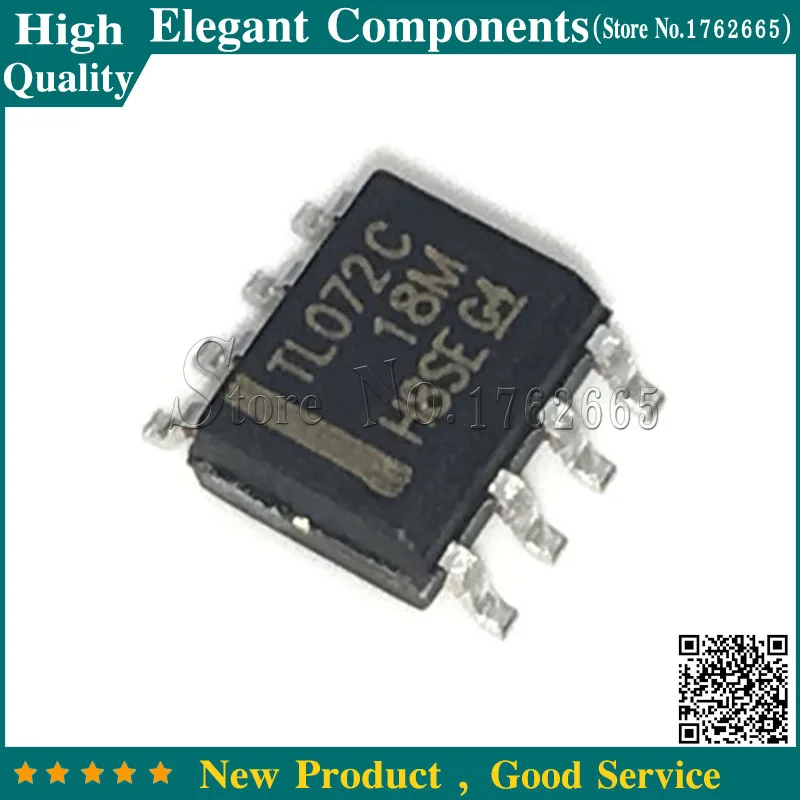 20PCS TL072CDR TL072C SOP8 TL072 SOP LOW NOISE JFET INPUT OPERATIONAL ...