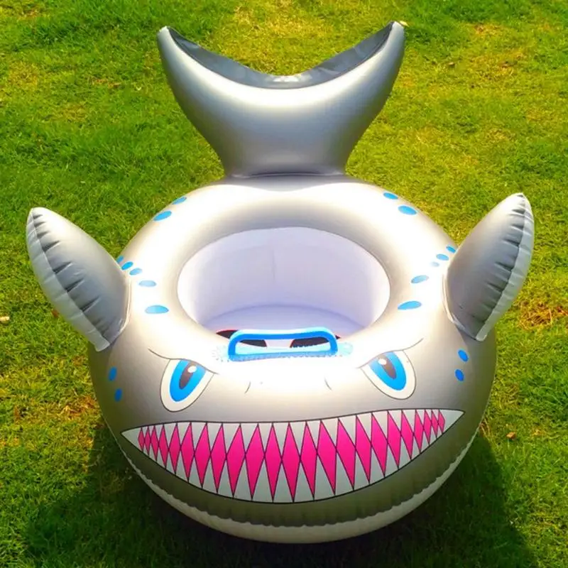 Мультфильм акула надувной круг для купания ребенка кольцо малыша плавательный круг для шеи Круг сиденье плавание аксессуары для малышей шеи кольцо трубка безопасности