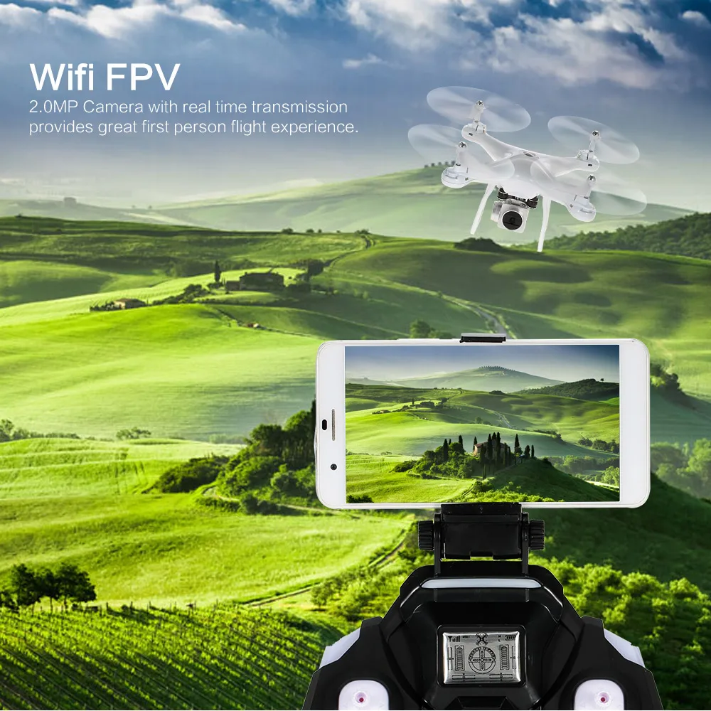 S10 2.4G 4CH 6-Axis Gyro WIFI FPV 2.0MP Camera Drone Quadcopter RC Helicopters Selfie Altitude Hold One-key Return Dron RTF (25)