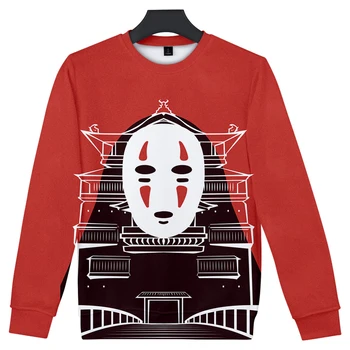 

Spirited Away Female Hoodie Sweatshirts Hood Hoodies Oversized Harajuku Women Loose Version High Collar Ladies streetwear