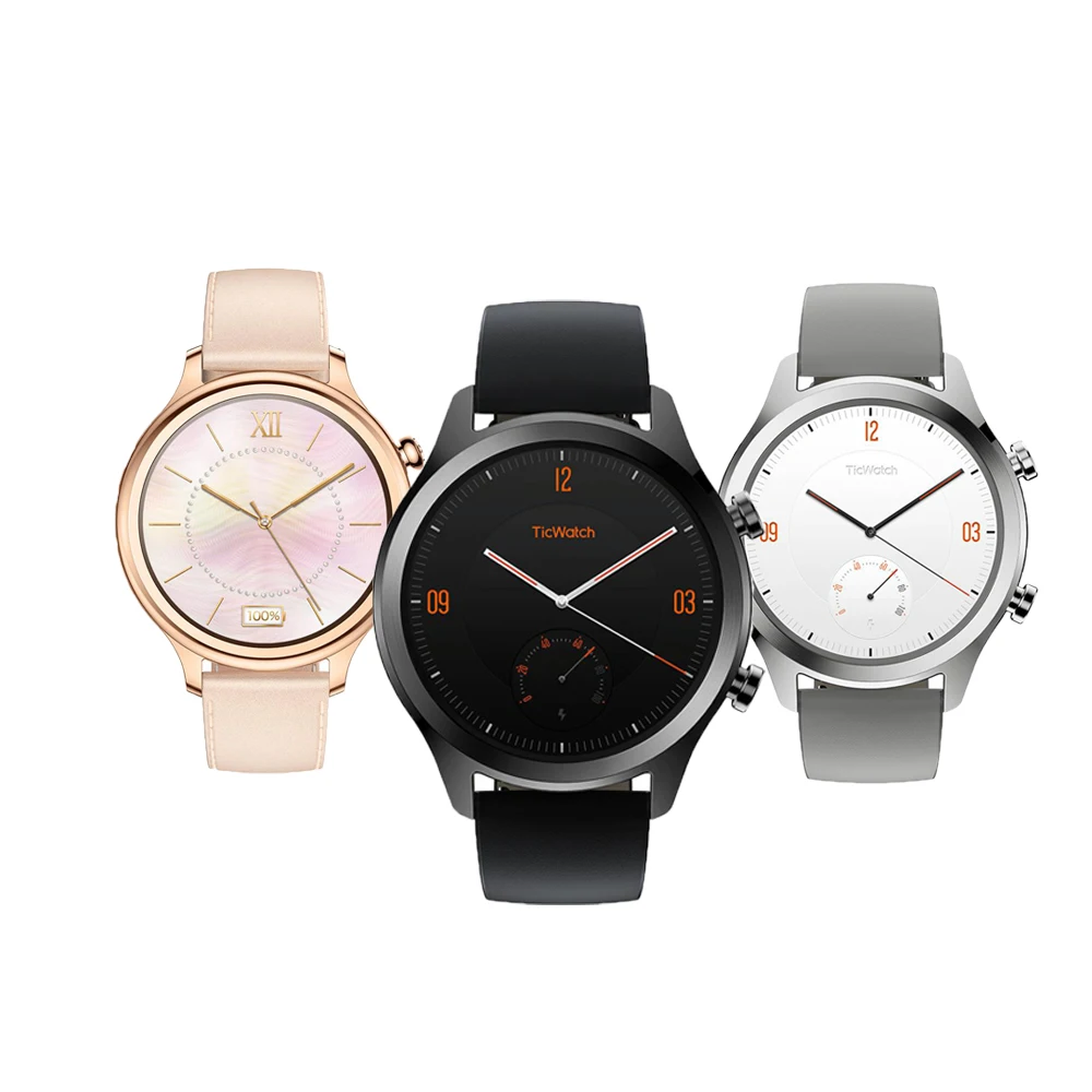 Международная версия TicWatch C2 Smartwatch Носите ОС Google IP68 Встроенный gps монитор сердечного ритма Фитнес трекер Google