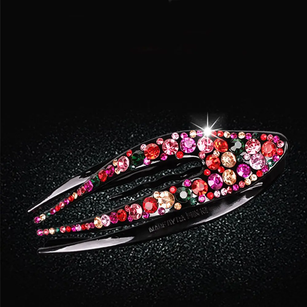 

gootrades Korean Crystal Hairpin for Women Hairclip Top Side Clip Rhinestone Duckbill Clip Hair Jewelry Girls Hair Accessories