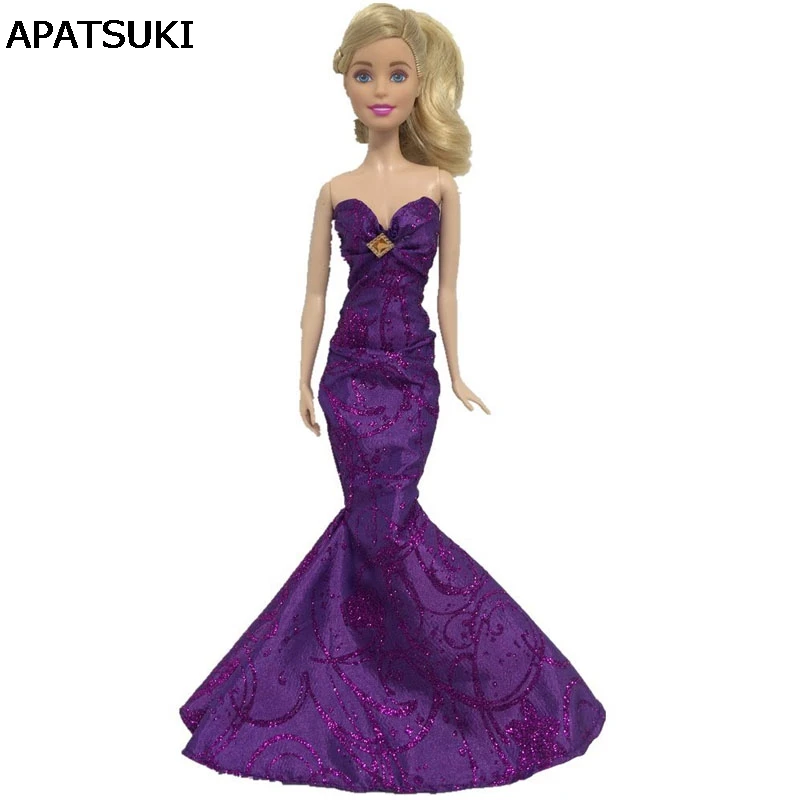 doll with purple dress