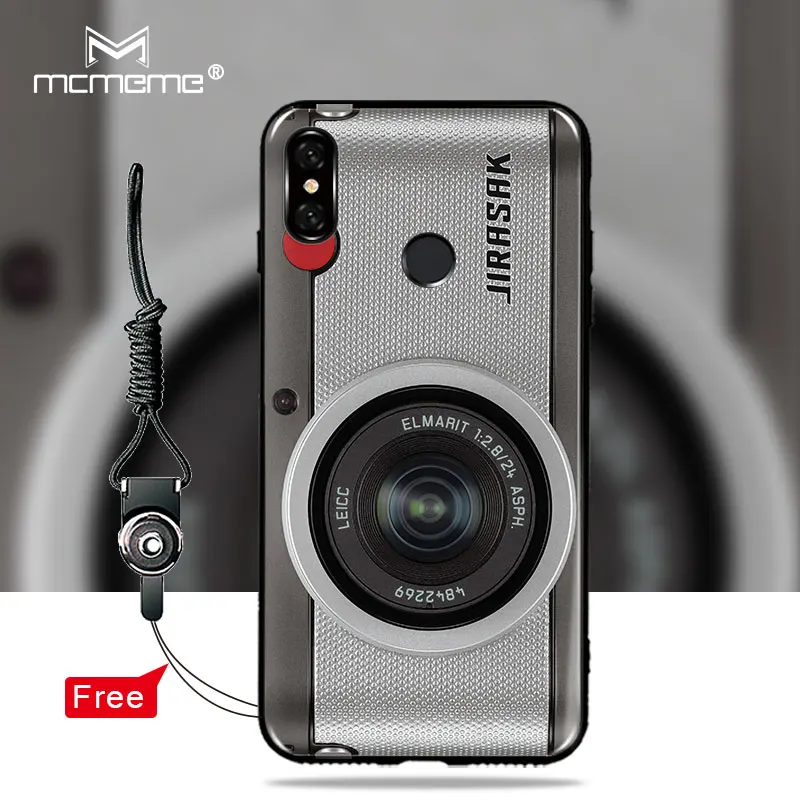 Мягкий чехол из ТПУ Для Xiaomi Mi A2 Lite ретро кассета для камеры 3D HD печать силиконовый