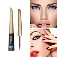 Профессиональная водостойкая жидкая подводка для глаз кошачий стиль Черный Мате Стойкая подводка для глаз ручка анти-Цветущий Быстросохнущий макияж