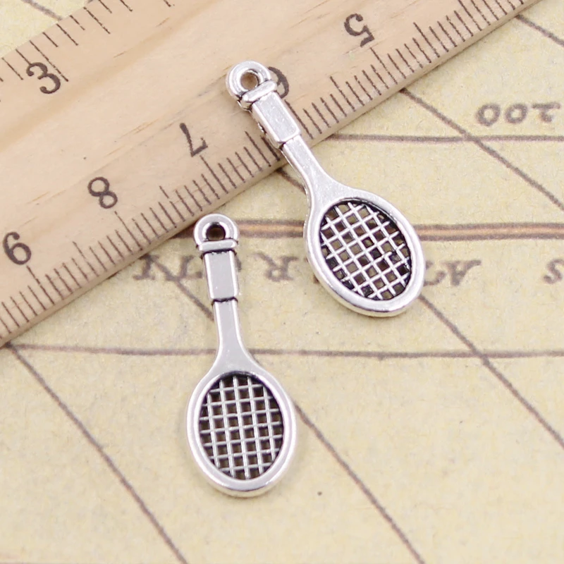 20pcs Charms Tennis Racket 29x10mm Tibetan Silver Color Pendants Antique Jewelry Making DIY Handmade Craft | Украшения и