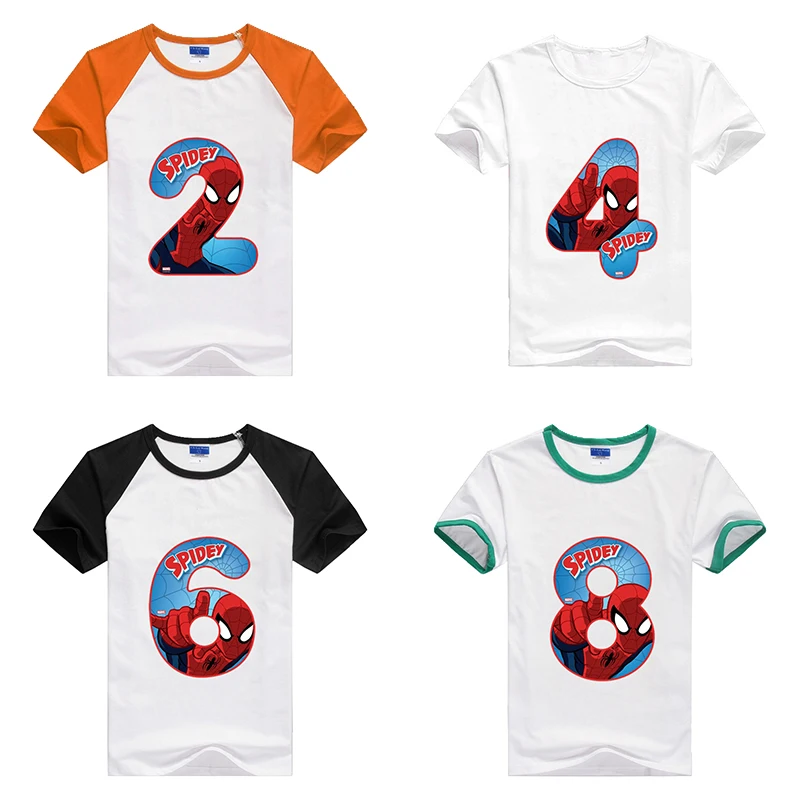 

Number 1~9th Batman Tee Kids Happy Birthday Tops Number Print T-shirts Boy and Girl Superhero Tshirt Baby Summer Child Clothes
