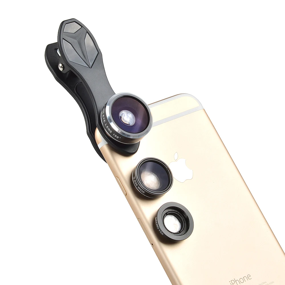 Phone Lens 12X Telephoto Zoom Lentes Telescope Tripod Holder Fisheye Wide Angle Macro Lenses Microscope For Huawei P7 P8 Lite P9 mobile phone camera lens