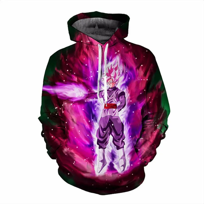 Аниме Dragon Ball Z костюм Гоку булма Сон Гоку 3D толстовки с капюшоном, с принтом; толстовки мужские и женские куртки свитер с капюшоном Одежда для мальчиков и девочек
