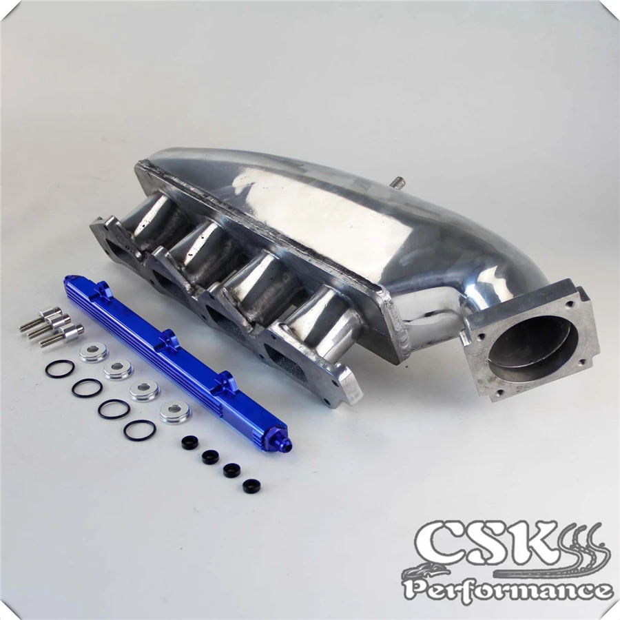 Сплав впускной коллектор + Топливная рампа подходит для Mitsubishi EVO 1 2 3 4G63 92