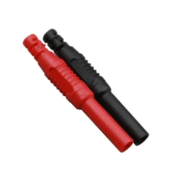 

5Pair Insulated Shrouded Safety 4mm Banana Female Jack Connector soldering Red&Black