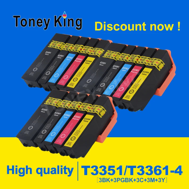 

33XL T3351 T3361 T3362 T3363 T3364 Ink Cartridge Compatible For Epson XP-530 XP-630 XP-830 XP-635 XP-540 XP-640 XP-645 Printer