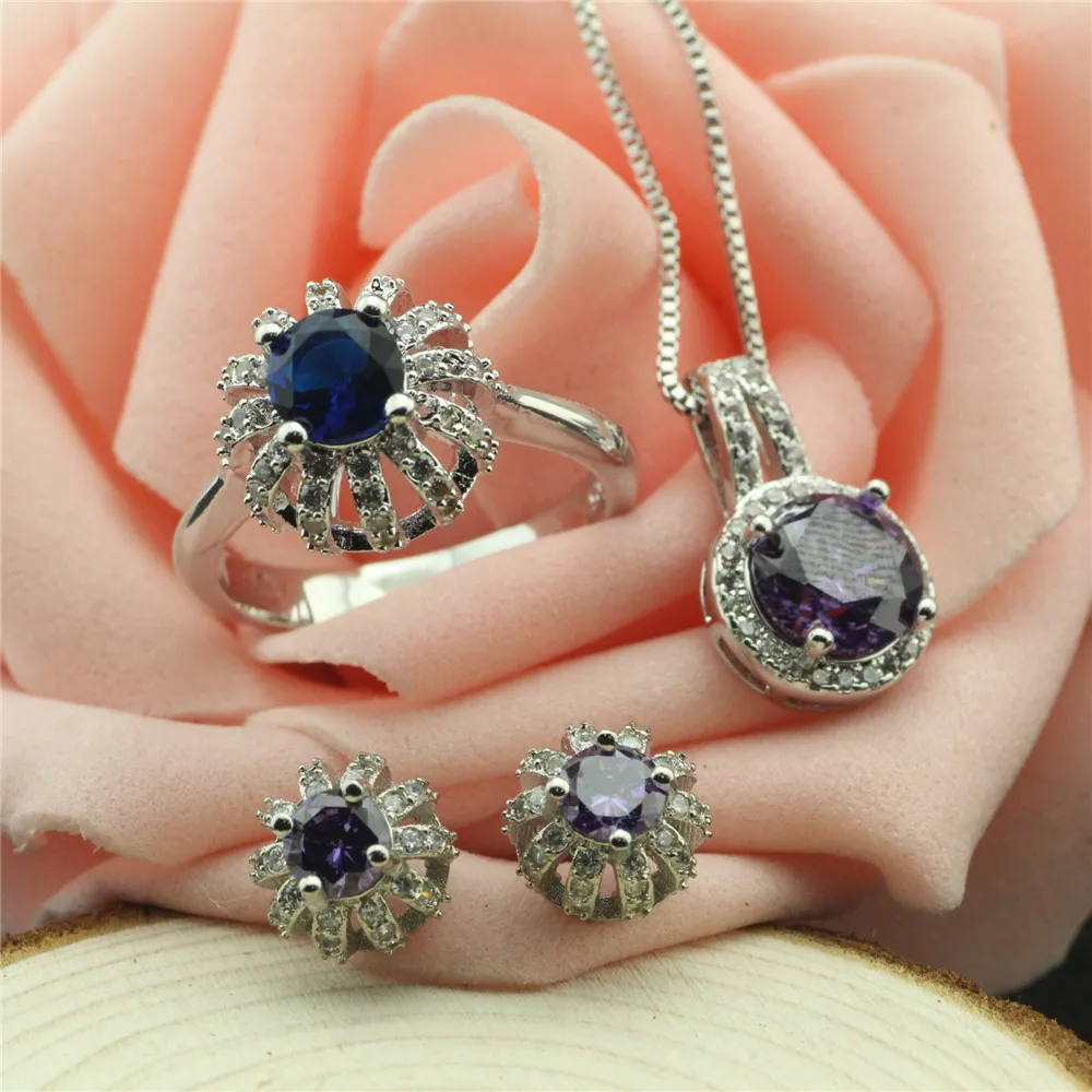 925 Sterling Silver Jewelry Set Character Charm Jewelry Set Women's