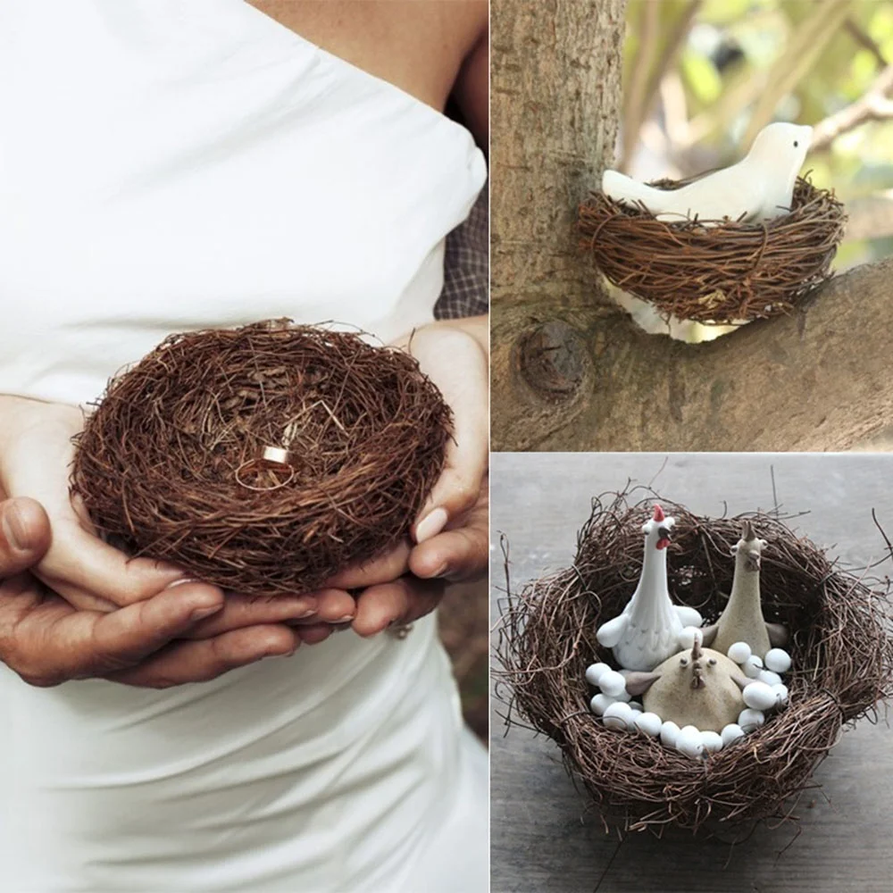 

1Pc Vintage Decoration Prop Bird Nest Bird Cage Creative for Optical Store Window Display Photography Props Useful Creative