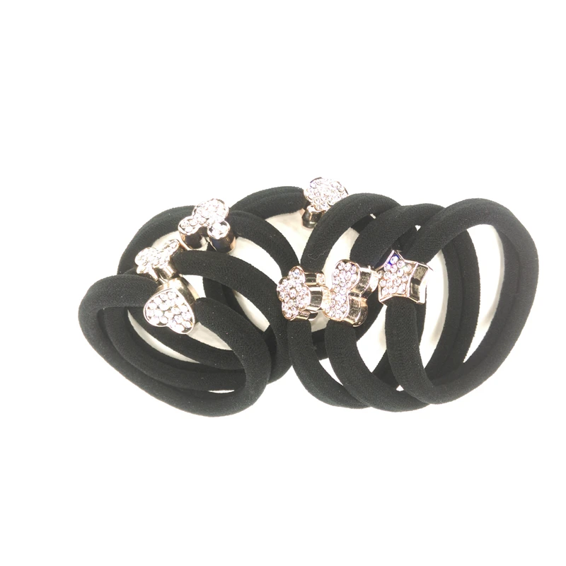 High quality sparkling rhinestones headwear rubber bands hair rope hair bands hair gum