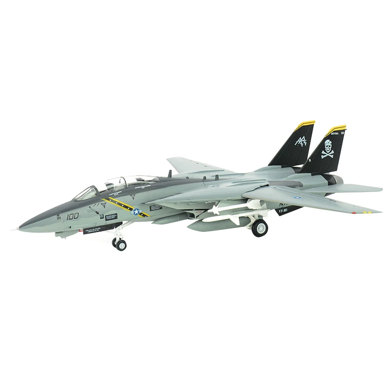 

pre-built 1:72 F-14 Tomcat F-14B supersonic twin-tail VF-103 jet aircraft hobby collectible finished plastic airplane model