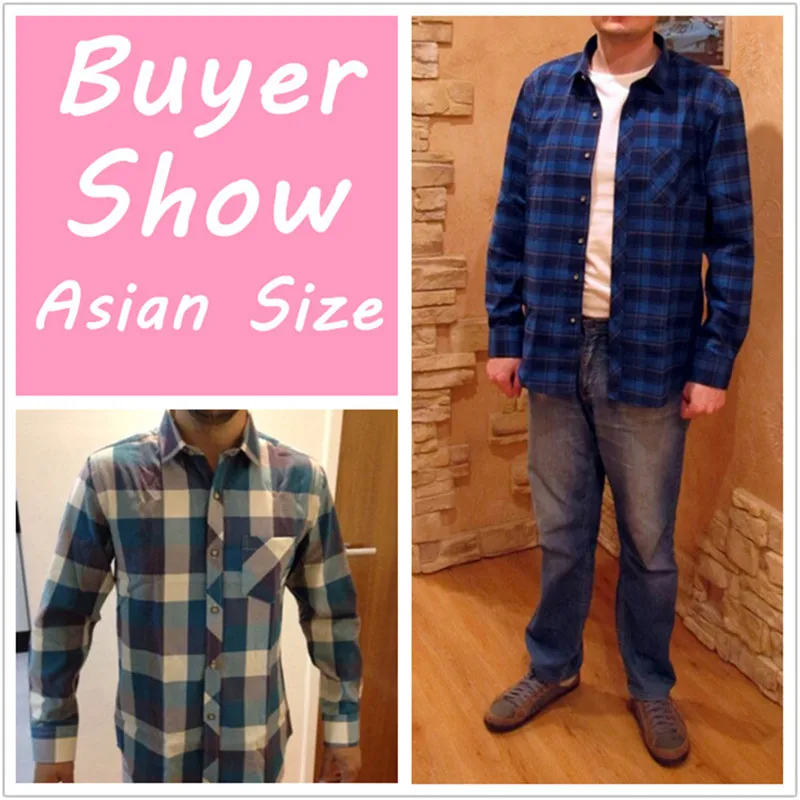 2019 الربيع الخريف الفانيلا الرجال منقوشة قميص طويل الأكمام الرجال عارضة الدافئة البريطانية القطن رجل تحقق قميص 14 تصميم YN790