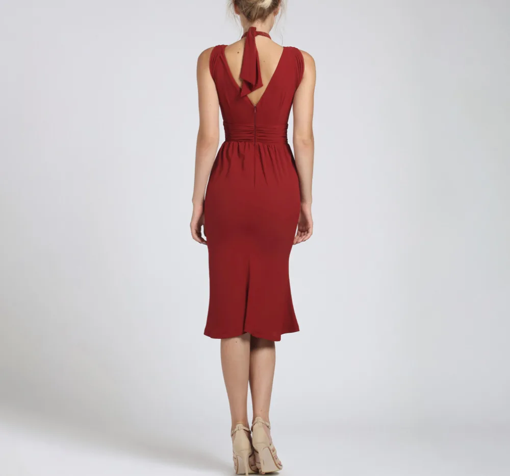 DARLA DRESS WINE-4 