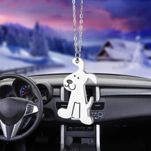 Автомобильная подвеска с героем аниме металлическая милая собака подвесная авто интерьер зеркало заднего вида украшение мотаться инструмент для отделки стиль друг подарок