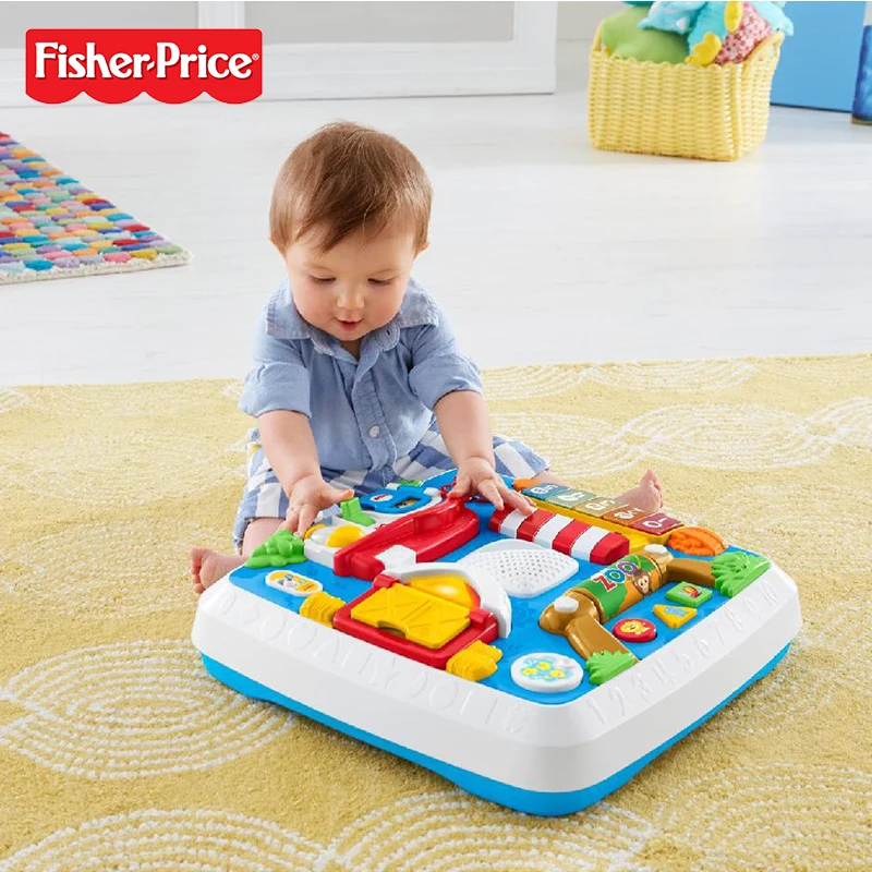 US $170.76 Genuine Fisher Price Brand DWN37 MultiFunction Game Table Bilingual Machine Laugh and Learn Around the Town