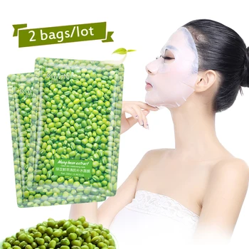 

New Arrival Face Masks Mung Bean Oil-Control Moisturizing Whitening Acne Treatment Anti-Aging Wrapped Mask Sheet Skin Care