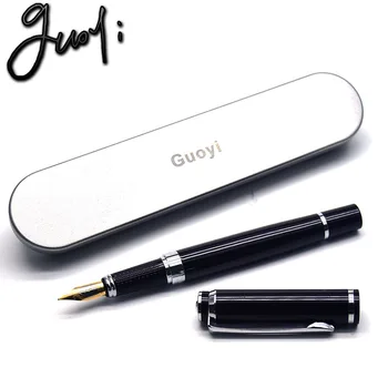 

Guoyi A193 Ink Fountain pen 50pc/Lot Metal high-end business office gifts and corporate logo customization signature pen