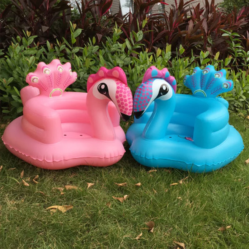 

Christmas Inflatable Inflatable Small Sofa Baby Learning Child Cushion Dining Chair Portable with Bath Stool PVC Toy