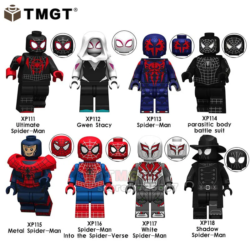 

Single Sale Marvel Super Heroes Ultimate Spider-Man Gwen Stacy Spider-Verse s Building Blocks Toys for Children