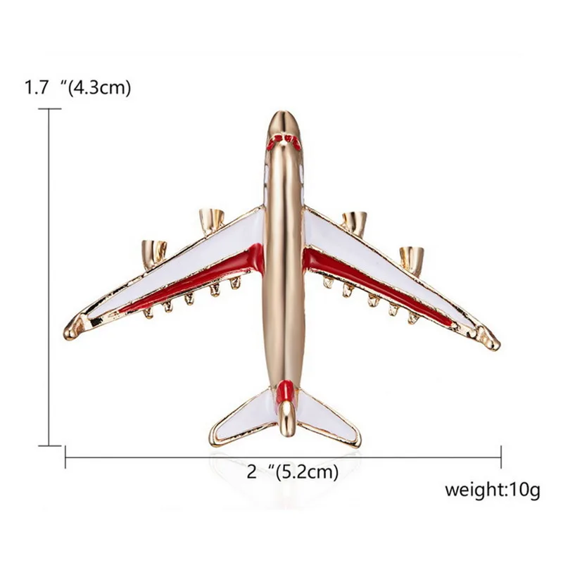 Модная брошь из сплава, самолет, эмаль, красный самолет, роскошные брендовые Броши для женщин и мужчин, костюмы, авиация, брошь, качественный подарок