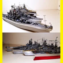 3D металлическая головоломка класс Разрушитель Тип военный корабль модель DIY лазерная резка головоломки KMS Bismarck линкор USS Энтерпрайз Миссури Yamato